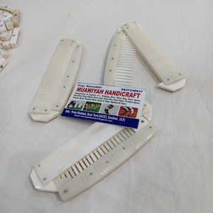 Peine de hueso natural pulido a mano, ecológico, accesorios para el cabello de uso profesional, para hombres y mujeres, regalo de boda a bajo precio - Product Image 6