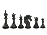 Pièces d'échecs de luxe faites à la main Jeu d'échecs en bois Pièces d'échecs Jeu de table Conception personnalisée
