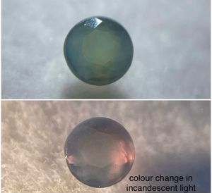 alexandrite faceted round cut,natural alexandrite for jewellery use. - Product Image 5