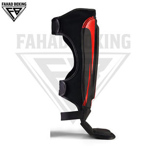 Mejor Proveedor: Protectores de Espinilleras de Boxeo Ligeros y Modernos para Entrenamiento de Combate, de Cuero con Cierre de Velcro - Product Image 3