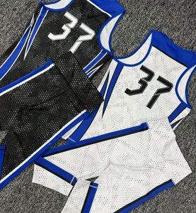 Maillot de basket-ball réversible personnalisé, design par sublimation, vêtements de basket-ball en mesh, uniforme de basket-ball à séchage rapide - Product Image 2