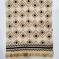 Pareo de algodón estampado a mano con diseño de chevron índigo, leopardo y paisley, pareo de playa para mujer, estilo bohemio, ecológico.