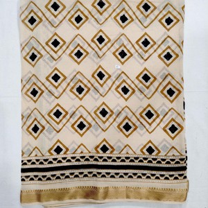 Paréo en coton imprimé à la main, motif chevron indigo, léopard, cachemire, pour la plage, style bohème, cache-maillot de bain, écologique - Product Image 1