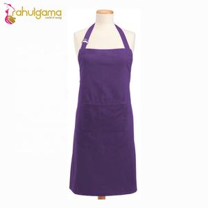 Delantal de Chef sin mangas de lona de algodón orgánico 100%, logotipo personalizado impreso, accesorio de cocina de poliéster impermeable negro - Product Image 3