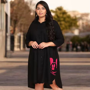 เดรสทรงเอวธรรมชาติปี 2026 สำหรับผู้หญิง ดีไซน์ทันสมัย ผ้าลินิน แขนยาว เดรสยาวปานกลาง ดีไซน์สวยเหมาะกับฤดูร้อน เดรสลำลองสำหรับผู้หญิง ราคาดีที่สุดเสมอ - Product Image 4