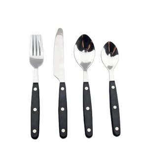 Ensemble de couverts en métal de style classique avec finition élégante, adapté aux dîners formels, aux tables d'hôtels et de restaurants - Product Image 1