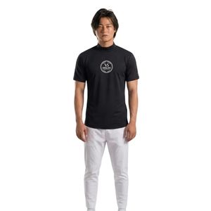 T-shirt de compression noir slim fit pour homme – Extensible, respirant, idéal pour la gym et l'entraînement – Vêtements de performance – Vente en gros OEM/ODM - Product Image 1