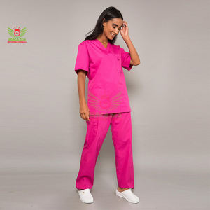Conjunto de Uniforme Médico Barato para Enfermeras y Esteticistas: Blusa y Pantalón para Mujer y Hombre, Traje de Trabajo para Doctoras - Product Image 2