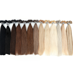 Kswigs Chất lượng cao Trinh Nguyên liệu Trung Quốc Keratin tip trái phiếu bán buôn U/I/V/Flat màu tóc con người phần mở rộng - Product Image 3