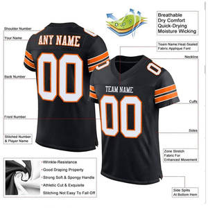 Uniforme de Fútbol Americano Sublimado 2026 para Hombre, Diseño Personalizado, Talla Grande, Fabricación Directa de Fábrica - Product Image 4