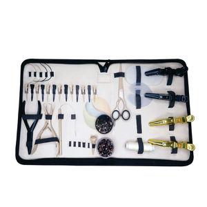 Agujas para Extensiones de Cabello Tipo C, Color Dorado y Negro, de Primera Calidad, al por Mayor, con Gancho para Tirar de Cabello de Material Compuesto y Clips de Gancho y Bucle para Salón - Product Image 1