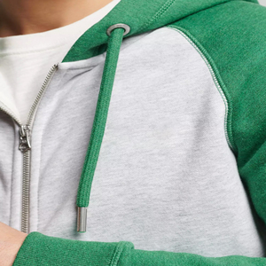 Sudadera con capucha térmica de 220 gramos, de 2 piezas con cremallera, a la moda, cortavientos, de talla grande, estilo vintage lavado, que absorbe la humedad, al por mayor - Product Image 5