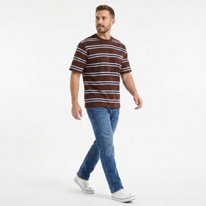 Casual <b>Striped</b> <b>T</b>-<b>Shirt</b> Crew Neck Short Sleeve Soft Lightweight Breathable Everyday Streetwear Comfortable Relaxed Regular Fit - Product Image 4