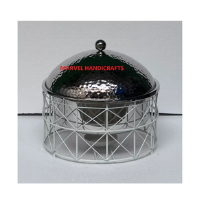 Cazuelas de Servir con Base de Metal y Malla de Alambre de Hierro |   Olla de Acero Inoxidable para Calentar Alimentos, Cazuela Artesanal para Servir, Juego de Utensilios de Cocina Gulf - Product Image 3