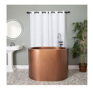 Handmade New Luxury Copper Freestanding Bathtub Matte Finishing <b>Inflatable</b> Feature New Year Plain Handicrafts Bulk Wholesaler - Product Image 2
