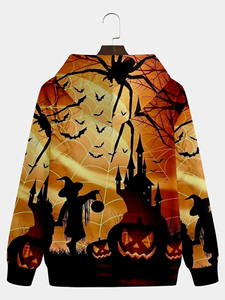 Sudadera con Capucha con Estampado Gráfico 3D de Halloween, Unisex, de Poliéster, Informal, Transpirable, Ecológica, Proveedor Mayorista - Product Image 2