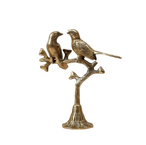 For Love Birds <b>Brass</b> Sculpture Table Top Office & Home Decor Showpiece Wholesale Price in India - Product Image 1