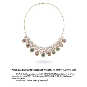 Conjunto de Collar con Diamantes Americanos - Estilo Real 10575584PGR Joyería de Moda para Mujer - Product Image 2