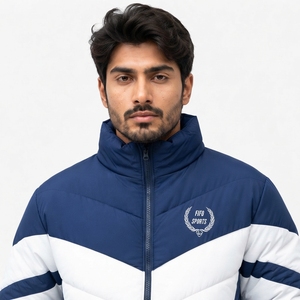 Chaqueta Acolchada de Invierno para Hombre, Resistente al Agua, Tejido de Poliéster, Acolchado Aislante, Construcción Ligera, Cierre Frontal Completo, Estilo Casual - Product Image 5