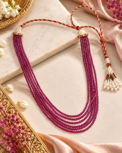 Collier de perles en pierres précieuses de rubis naturel - Product Image 4