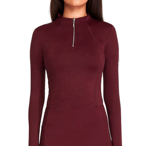 Haut de compétition équestre personnalisé pour femme, extensible, respirant, séchage rapide, en coton et élasthanne, avec logo sur mesure - Product Image 4