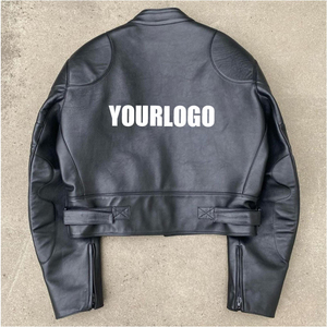 Premium Quality Casual Leather <b>Jacket</b> <b>Men</b> Custom logo Designer Blank Pure Plus Size <b>Men's</b> <b>Jackets</b> - Product Image 4