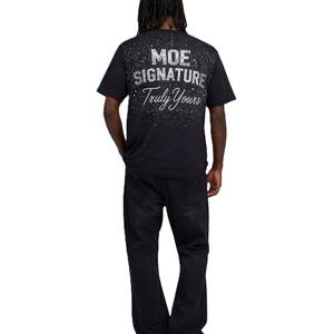 Camiseta de Moda Urbana con Estampado de Diamantes de Imitación, Estilo Hip Hop, para Hombre, 100% Algodón, Personalizable, Producción en Fábrica, Etiqueta Privada - Product Image 2