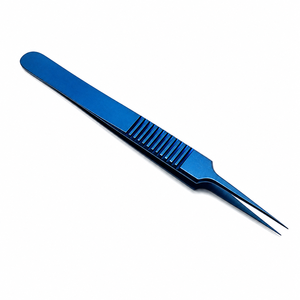 Kit de 5 pinces chirurgicales bleues pour greffe de cheveux FUE, usage hospitalier, instruments d'extraction et de placement, manuel, certifié CE Classe I - Product Image 6