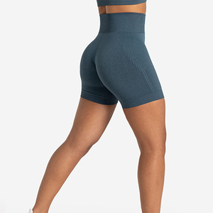 Shorts Deportivos de Verano para Mujer, Ligeros, Transpirables, de Secado Rápido, Alta Elasticidad, Color Personalizado, Sólidos, Spandex/Algodón Poliéster - Product Image 2