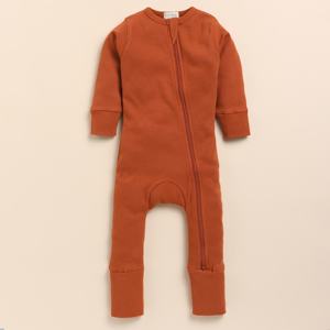 Ginger Collection Premium Quality Bamboo Elastane Zip Romper Ropa esencial para bebés - Product Image 1