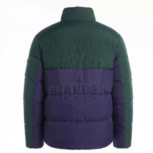 Chaqueta con capucha cálida para hombre, estilo acolchado, con cierre completo ligero y apariencia casual moderna. - Product Image 6