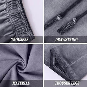 Shorts en jean délavé de qualité supérieure pour hommes, design personnalisé, 100 % coton, légers. - Product Image 6