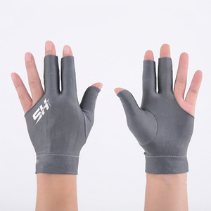 Gants de snooker à prix bas pour l'industrie du matériel de couture, confortables, ajustement flexible, tissu respirant, logo personnalisé - Product Image 1