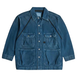 Custom Loose Fit Vintage Flare Jeans Set Men Denim Jacket Jeans Set High Quality <b>Pants</b> Denim Baggy Jeans - Product Image 1