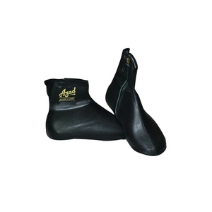 Best Quality Azad Leather Zipper Winter <b>Socks</b> High Ankled Khuffs Footwear of <b>Black</b> Color Genuine Leather Warm Comfortable - Product Image 1