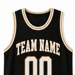 Camiseta de Baloncesto Personalizable de Malla Negra Unisex sin Mangas con Nombre del Equipo 00, Impresión Sublimada, para Todas las Temporadas, Ropa para Adultos - Product Image 3