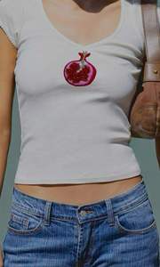 Chaleco con diseño floral, top de algodón bordado, camiseta sin mangas acanalada, ropa de verano hecha a mano, chaleco bordado para niños - Product Image 6