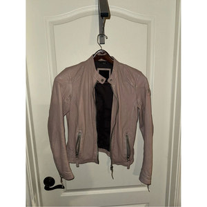 Premium Women's Lamb Leather Moto Biker <b>Jacket</b> Quilted Shoulder Detail OEM/ODM Customizable - Product Image 2