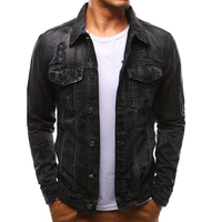 Veste en jean respirante OEM pour homme, veste en jean décontractée, veste boutonnée, veste en jean