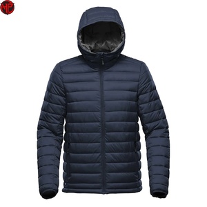 Veste en duvet de laine légère de haute qualité pour homme, style bulle à capuche, avec design sans couture, veste matelassée - Product Image 2