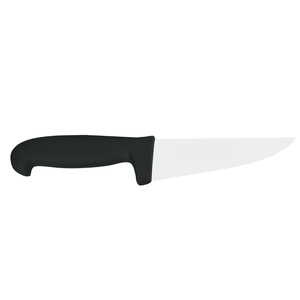 Couteaux à viande robustes avec lame large et tranchante et manche noir confortable pour boucherie professionnelle et cuisine - Product Image 2