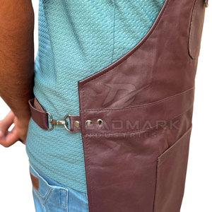 Delantal de Cuero Profesional para Peluqueros Adultos, Delantal de Barbero Ajustable, Resistente y Transpirable - Product Image 5