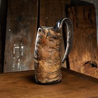 Tasses en céramique Mountain Echo : Présence spectaculaire, Caractère rustique, Intérieur lisse, Artisanat de qualité supérieure, Fait main, Idéal pour les fêtes