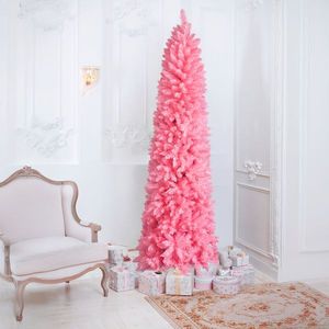 7.5 FT Hinged <b>Artificial</b> Christmas <b>Tree</b> Unlit Pine with 1075 <b>Branch</b> Tips for Pencil Christmas Display - Product Image 1