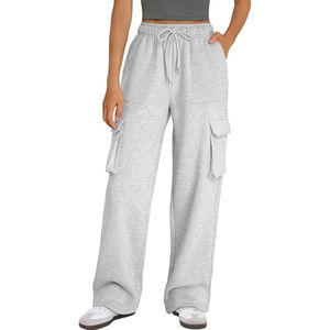 Ropa de Invierno, Pantalones Deportivos de Lona de Alta Calidad, Corte Recto, Logotipo Personalizado, Transpirables, para Mujer - Product Image 1