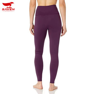 Leggings pour femmes, pantalons élastiques à taille élastique, leggings transparents pour filles, leggings de fitness de haute qualité, personnalisables pour OEM - Product Image 2