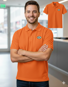 Camisa Formal para Hombre, Cómoda, de Algodón Suave, Tejido de Punto, Transpirable, de Manga Corta, con Diseño de Puntos - Product Image 3