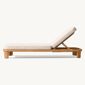 Tumbona de Madera de Teca Sólida para Exteriores, Hotel, Resort, Piscina, Fabricante de Tumbonas de Teca, Proveedor OEM de Exportación - Product Image 6