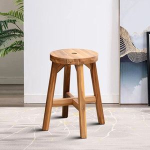 Tabouret en bois contemporain au design moderne et en matériaux naturels pour des espaces de vie élégants - Product Image 5