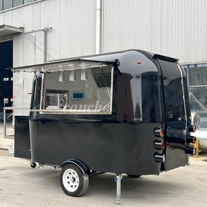 Le chariot de barbecue approuvé par le COC sert des délices fumés Burger Pizza Four Remorque Spécialités colorées - Product Image 3